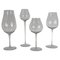 Large Glass Goblets, Czechoslovakia, 1960s, Set of 4, Image 1