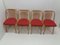 Vintage Suman Chairs & Table from Thonet, Czechoslovakia, 1960s, Set of 5 11