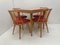Vintage Suman Chairs & Table from Thonet, Czechoslovakia, 1960s, Set of 5 3