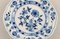 Antike blaue Zwiebelteller aus handbemaltem Porzellan von Stadt Meissen, 5er Set 3