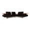 Dono Leather Dark Brown Corner Sofa by Rolf Benz 1