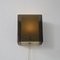 Smoked Acrylic Glass Wall Lamp, France, 1960s 3