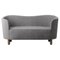 Light Grey and Smoked Oak Sahco Nara Mingle Sofa by Lassen, Image 1