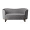 Light Grey and Smoked Oak Sahco Nara Mingle Sofa by Lassen, Image 2