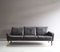 Danish Dark Brown Leather Sofa, 1960s, Immagine 1