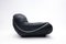 Mid-Century Modern Italian Lounge Chairs in Black Leather, 1960s, Image 10