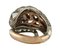 Diamonds Tanzanite Rose Gold & Silver Snake Fashion Ring, Image 3