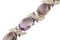 14 Karat White & Rose Gold Link Bracelet With Amethyst & Diamonds 4