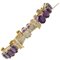 Vintage Rose & White Gold Bracelet With Amethyst & Diamonds 1