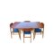Mid-Century Teak & Beech Wood Dining Table & Chairs, Set of 5 1