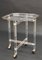 Mid-Century Acrylic and Brass Octagonal Coffee Table with Tray from Christian Dior, Image 12