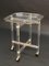 Mid-Century Acrylic and Brass Octagonal Coffee Table with Tray from Christian Dior 16