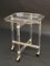 Mid-Century Acrylic and Brass Octagonal Coffee Table with Tray from Christian Dior, Image 16