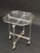 Mid-Century Acrylic and Brass Octagonal Coffee Table with Tray from Christian Dior 15