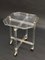 Mid-Century Acrylic and Brass Octagonal Coffee Table with Tray from Christian Dior, Image 15