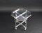 Mid-Century Acrylic and Brass Octagonal Coffee Table with Tray from Christian Dior 8