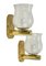 Mid-Century Murano Tessuto Glass and Brass Sconces by Gio Ponti for Venini, 1960s, Set of 2 2