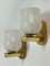 Mid-Century Murano Tessuto Glass and Brass Sconces by Gio Ponti for Venini, 1960s, Set of 2, Image 14