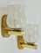 Mid-Century Murano Tessuto Glass and Brass Sconces by Gio Ponti for Venini, 1960s, Set of 2, Image 13
