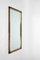 Italian Brown Leather Rectangular Bamboo Cane and Brass Wall Mirror by Le Corbusier, 1970s, Image 10