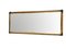 Italian Brown Leather Rectangular Bamboo Cane and Brass Wall Mirror by Le Corbusier, 1970s 5