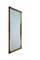 Italian Brown Leather Rectangular Bamboo Cane and Brass Wall Mirror by Le Corbusier, 1970s, Image 7