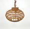 Rattan Globe Pendant Lamp, Italy, 1960s, Image 6