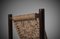 Low Wood and Block Pattern Rope Lounge Chair, France, 1960s, Image 6