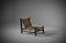 Low Wood and Block Pattern Rope Lounge Chair, France, 1960s 5