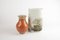 Vases in Red with Crackled Glaze from Royal Copenhagen, Set of 2 1