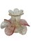 Italienische Mid-Century Kerzenhalter aus Muranoglas & Goldflocken in Blumenform, 3er Set 5