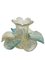 Italienische Mid-Century Kerzenhalter aus Muranoglas & Goldflocken in Blumenform, 3er Set 4