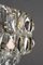 Lámpara de araña de níquel y cristal de Bakalowits & Söhne, años 50, Imagen 8