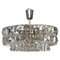 Nickel Crystal Chandelier from Bakalowits & Söhne, 1950s, Image 1