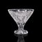 Große englische Vintage Obstschale aus Kristallglas & geschliffenem Glas, 1950 2