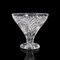 Große englische Vintage Obstschale aus Kristallglas & geschliffenem Glas, 1950 3