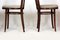 Wooden Bentwood Chairs, 1950s, Set of 4 4