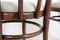 Wooden Bentwood Chairs, 1950s, Set of 4 7