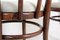 Wooden Bentwood Chairs, 1950s, Set of 4, Image 7