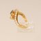 Vintage 18 Karat Gelbgold Ring mit natürlichem Diamant & Saphir 6