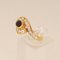 Vintage 18k Yellow Gold Natural Diamond & Sapphire Ring, Image 7