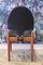 Danish Black Leather & Teak Chair 5