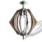 Large Mid-Century Portuguese Hanging Lamp in Chrome and Acrylic, 1960s, Image 6