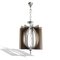 Lámpara colgante portuguesa Mid-Century de cromo y acrílico, años 60, Imagen 1