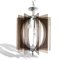 Mid-Century Portuguese Hanging Lamp in Chrome and Acrylic, 1960s 4