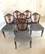 Antique Victorian Dining Chairs in Mahogany, Set of 6, Image 1
