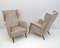 Mid-Century Italian Modern Velvet Winged Armchairs by Gio Ponti for Cassina, 1950s, Set of 2, Image 3