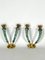 Vintage Italian Cornucopia Brass & Ceramic Wall Lamps, 1950s, Set of 2 17