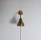 Danish Modern Brass Wall Lamp in the Style of Vilhelm Lauritzen, 1960s, Image 6