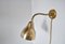 Danish Modern Brass Wall Lamp in the Style of Vilhelm Lauritzen, 1960s 7